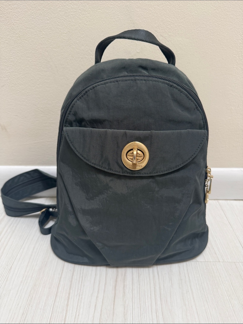 Baggallini Dark Gray Nylon Backpack